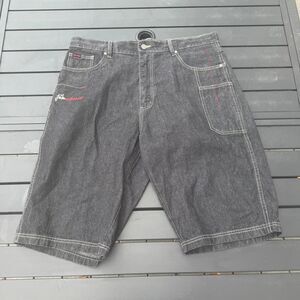 Fubu Men's Black and Grey Jorts